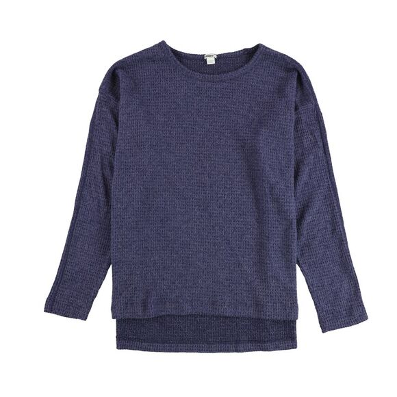 American Eagle Womens Waffle Pullover Sweater, bluepurple, XS - Picture 1 of 2